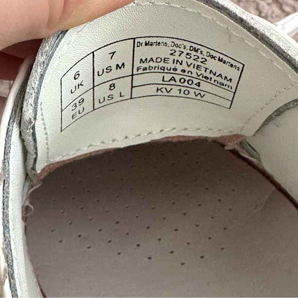 Dr. Martens 1461 For Pride White Leather Oxford Shoes Mens 7 Womens 8 - Picture 3 of 14